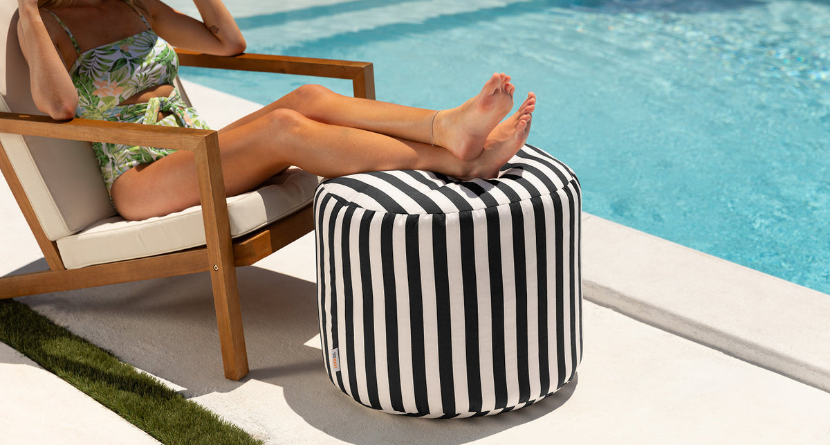 Outdoor Ottomans & Poufs