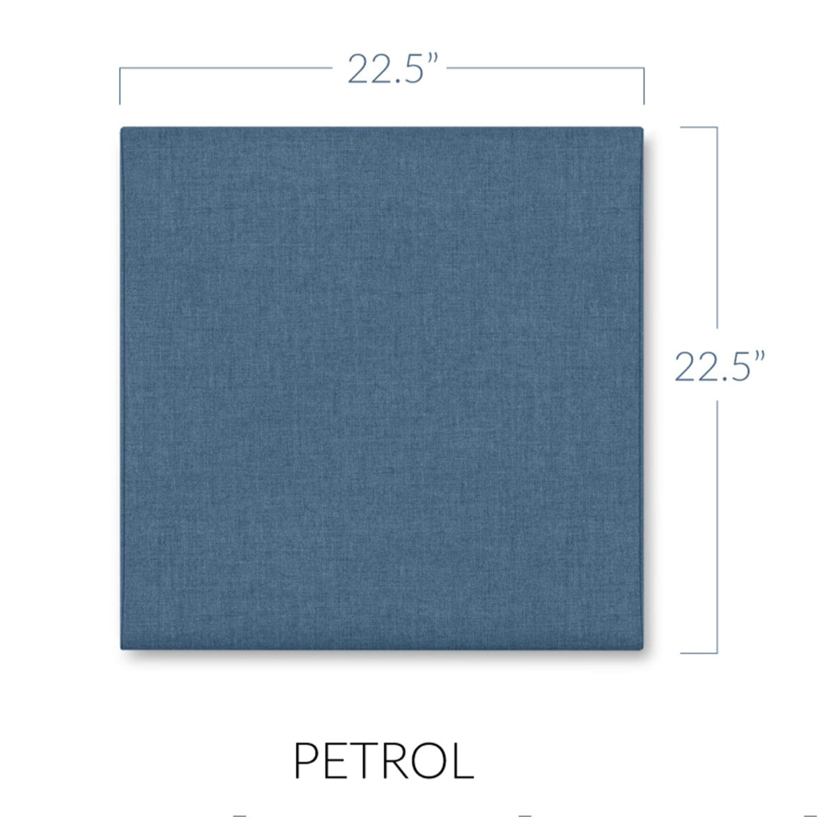 Panelist Square Headboard Panels in Petrol FibreGuard Deluxe Microvelvet