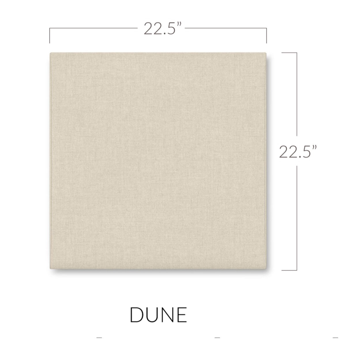 Panelist Square Headboard Panels in Dune Beige FibreGuard Deluxe Microvelvet