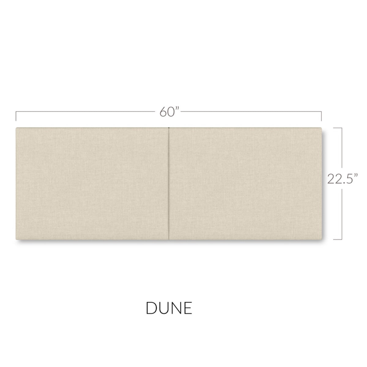 Panelist Wide Headboard Panels in Dune Beige FibreGuard Deluxe Microvelvet