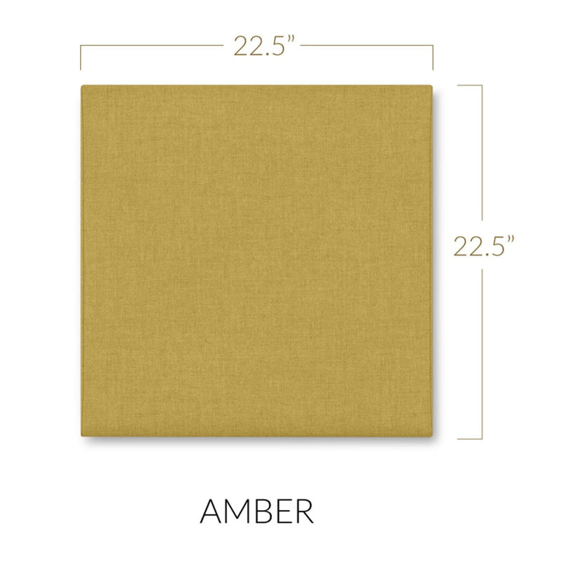 Panelist Square Headboard Panels in Amber Gold FibreGuard Deluxe Microvelvet