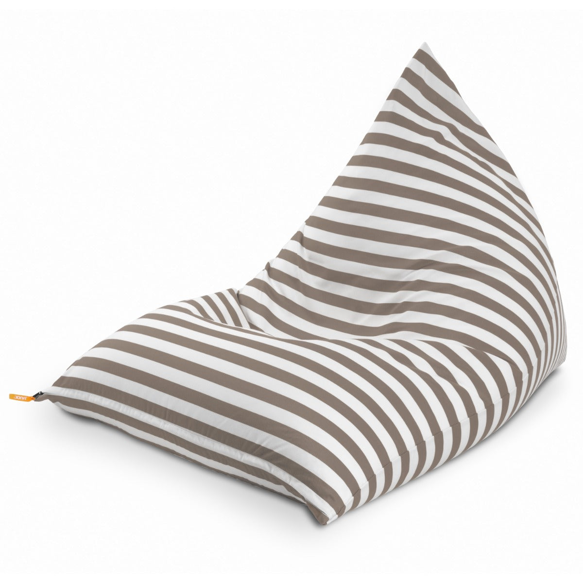 Twist outdoor chair taupe stripes on white background