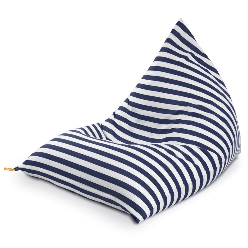 Twist outdoor chair navy stripes on white background