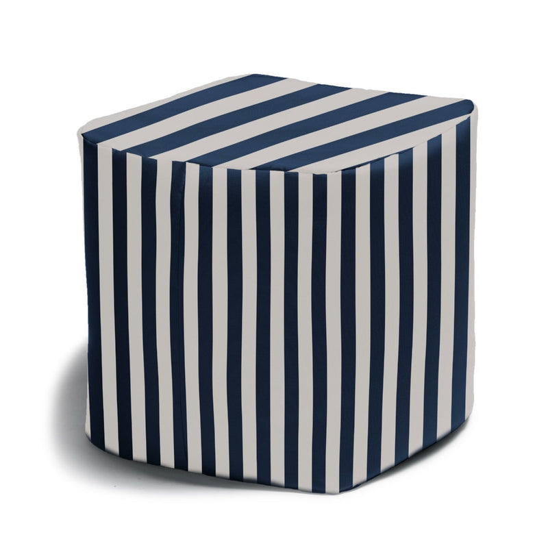 Luckie Outdoor in Navy Stripes Patterned Outdoor Fabric