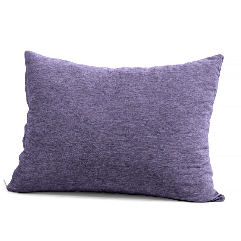 Pillow Saxx in chenille purple on white background
