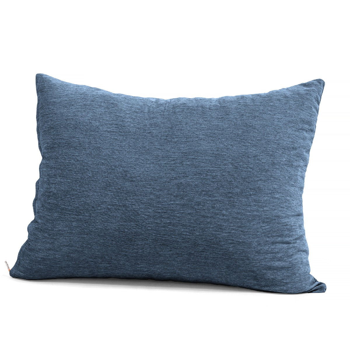 Pillow Saxx in chenille blue on white background