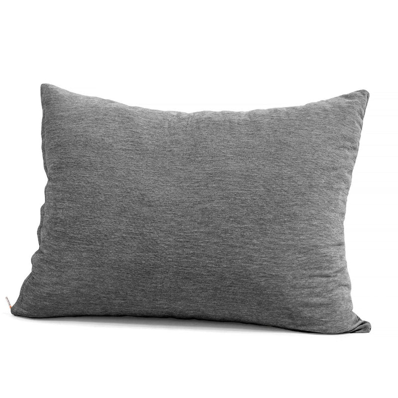 Gray pillow on a white background