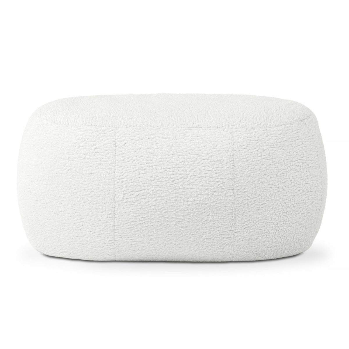 Ellis Ottoman large in white on white background