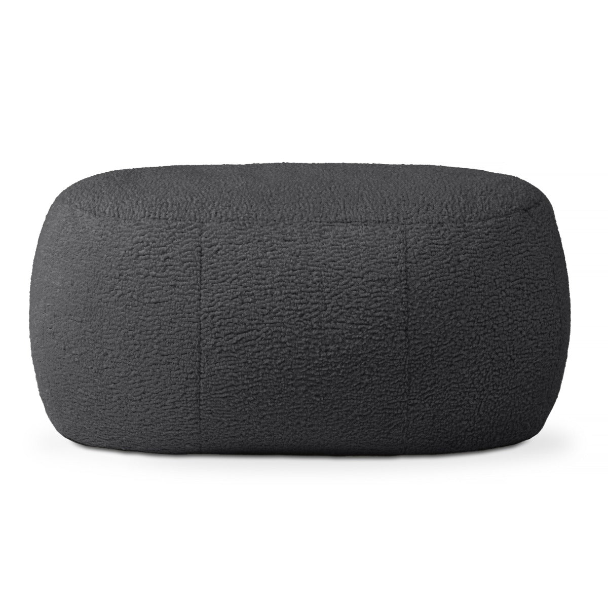 Ellis Ottoman large in black on white background