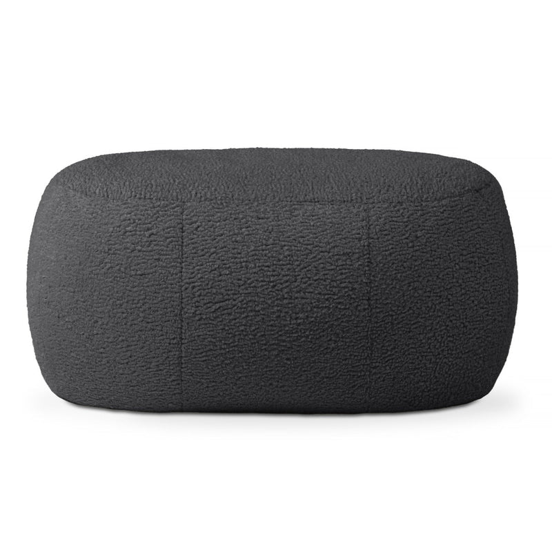 Ellis Ottoman large in black on white background
