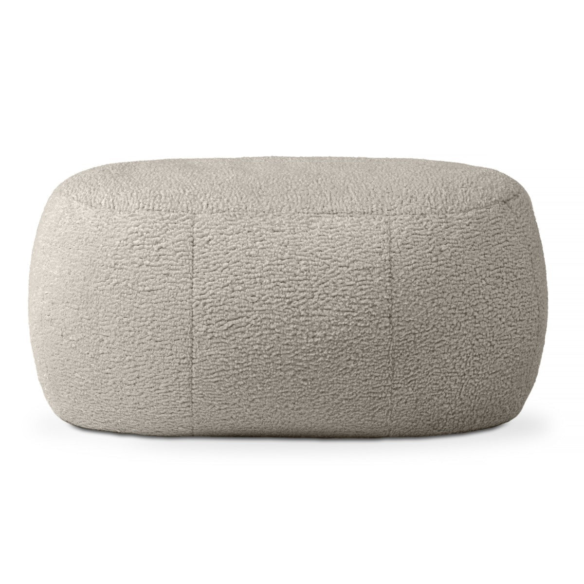 Ellis Ottoman large in gray on white background
