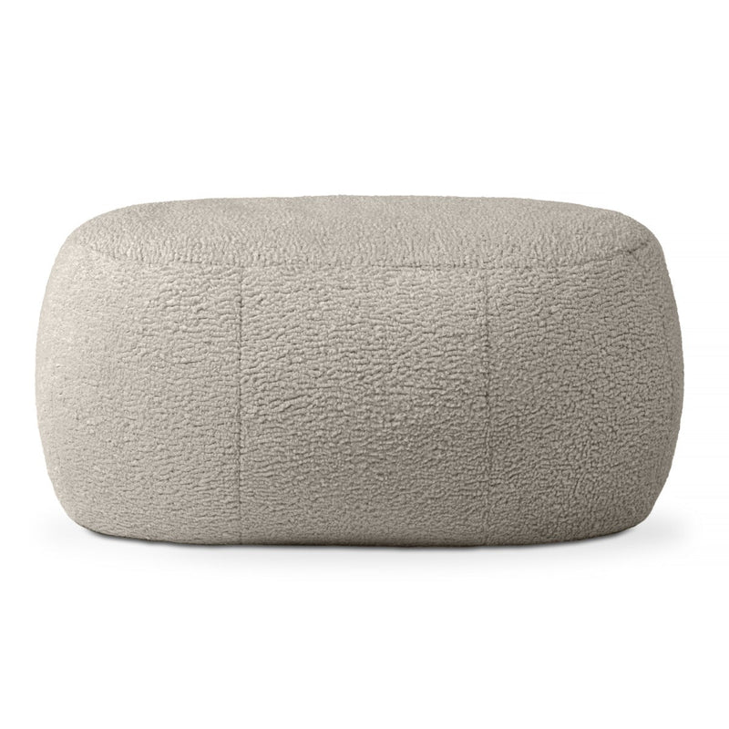 Ellis Ottoman large in gray on white background