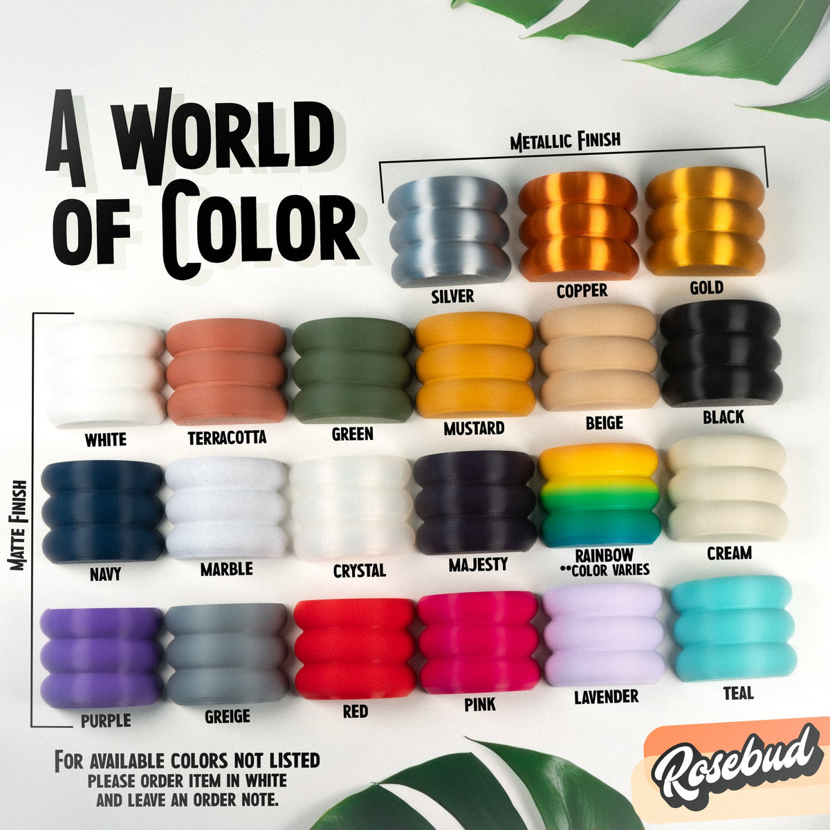 Ribbed Wall Shelf color guide