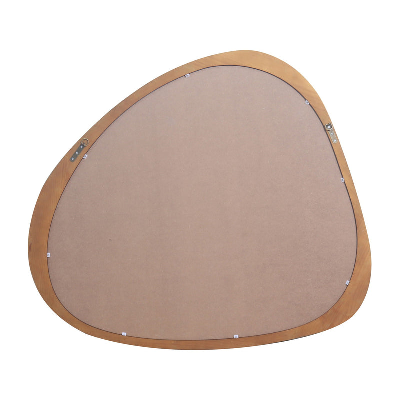 Back of the asymmetrical mirror showing the backboard