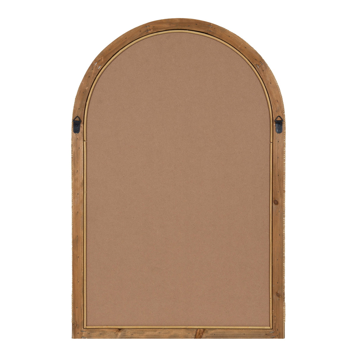 Back of the natural rattan arch mirror