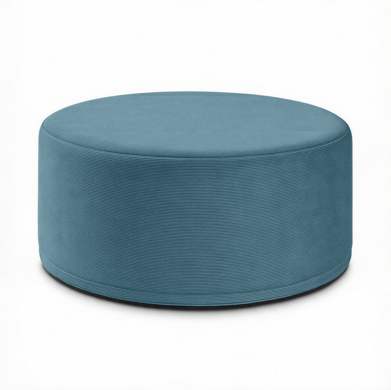 Candler 3 in Aqua FibreGuard Pinstripe Microvelvet