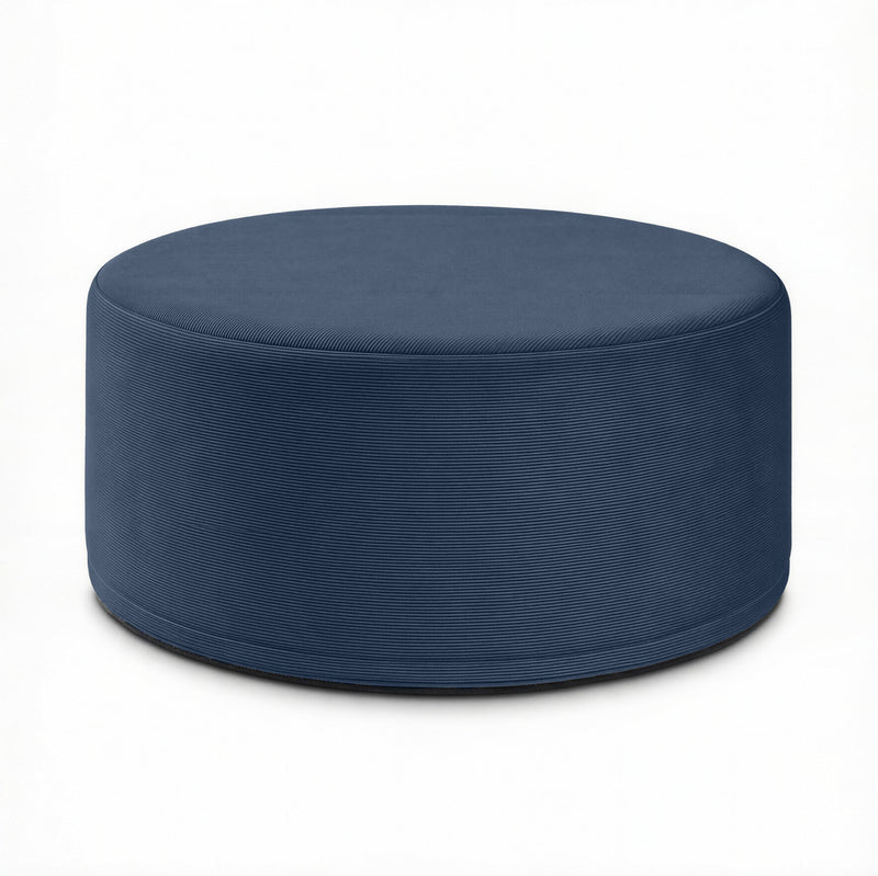 Candler 3 in Indigo FibreGuard Pinstripe Microvelvet
