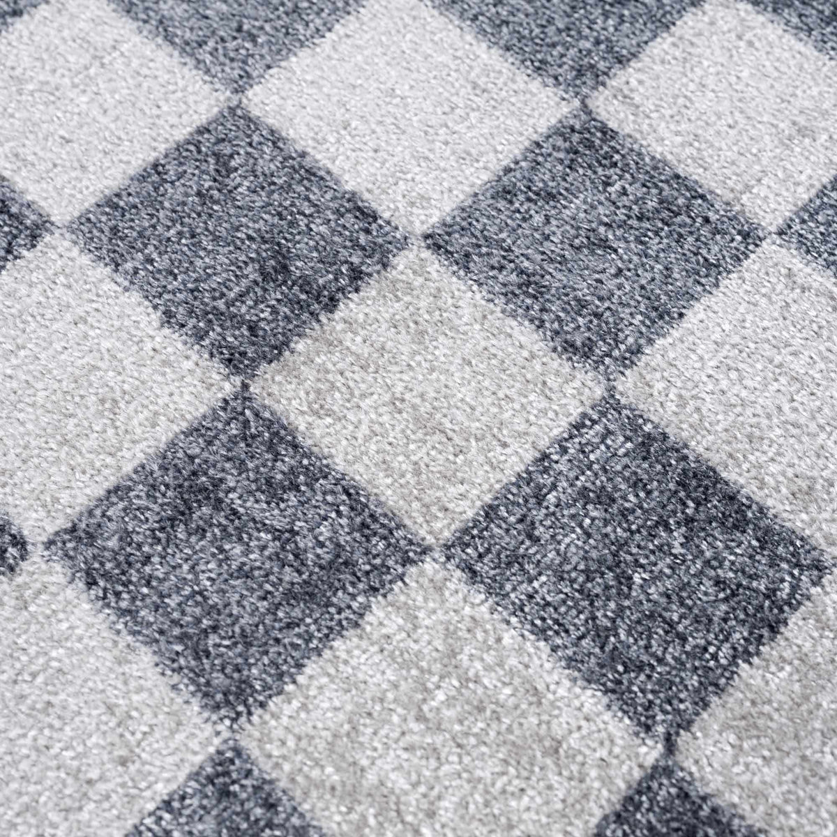 Alie checkered rug texture detail