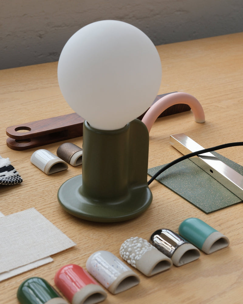 Q Lamp finish samples and color swatches