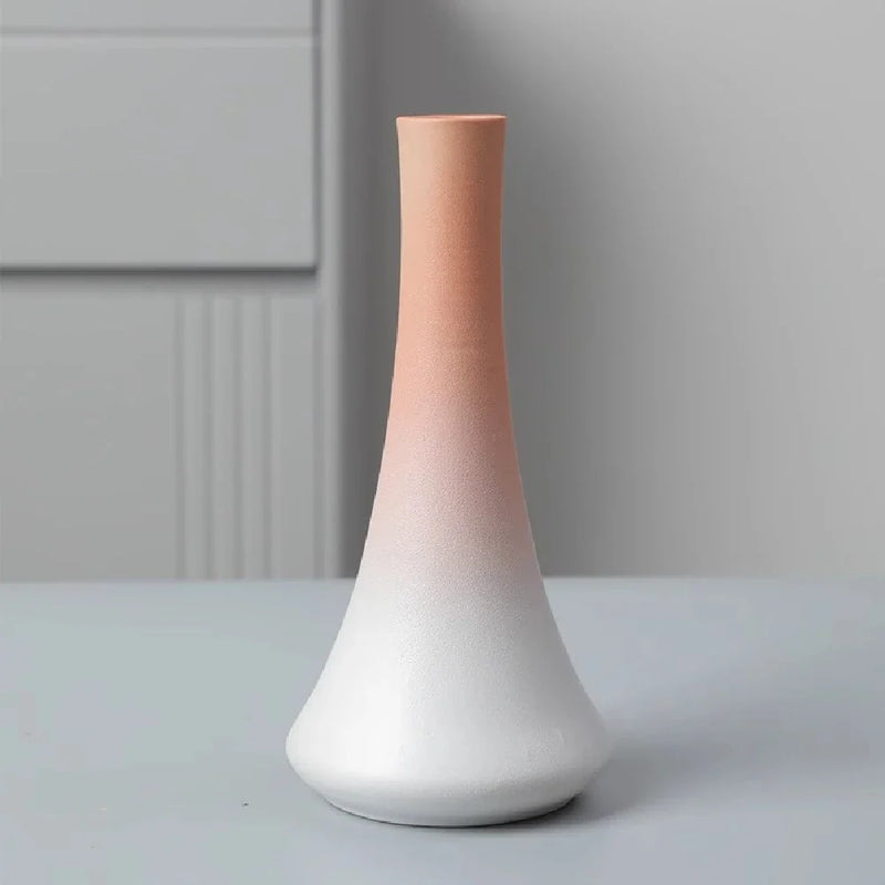 Wabi-Sabi Ceramic Bud Vase, blush tall shape