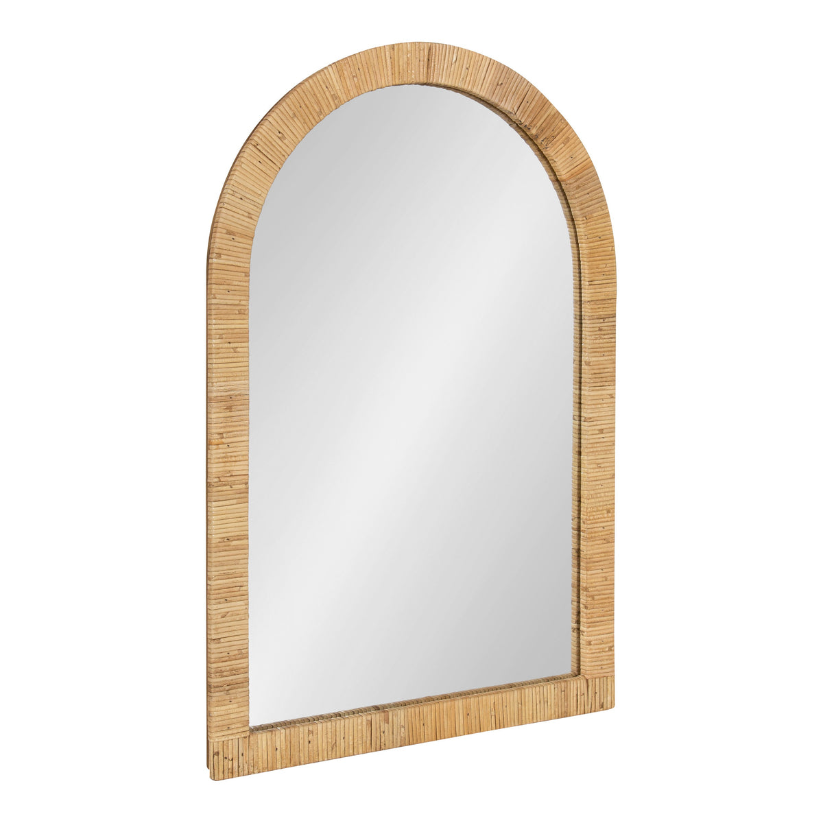 Natural rattan arch mirror, small size