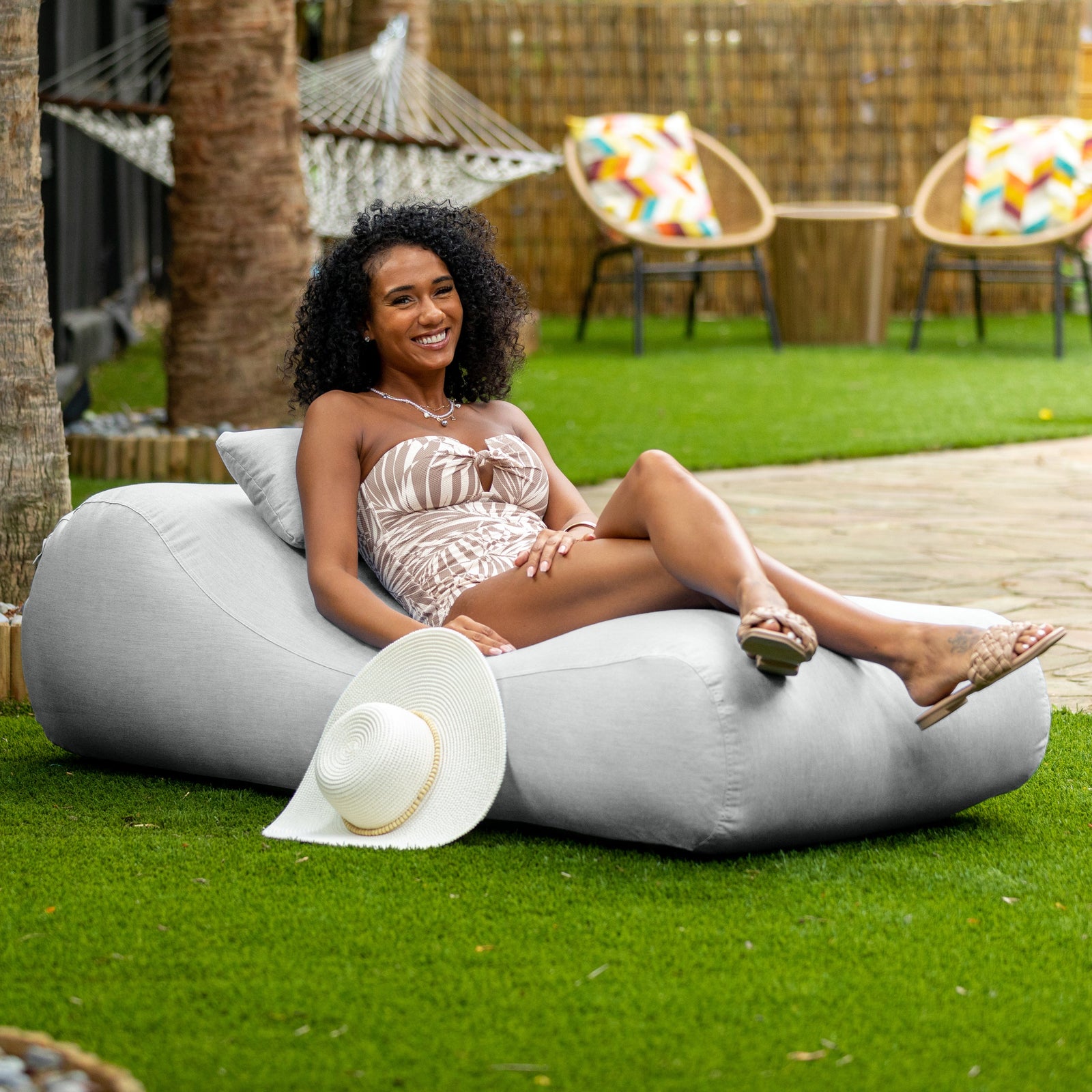 Arlo Outdoor in Granite Sunbrella