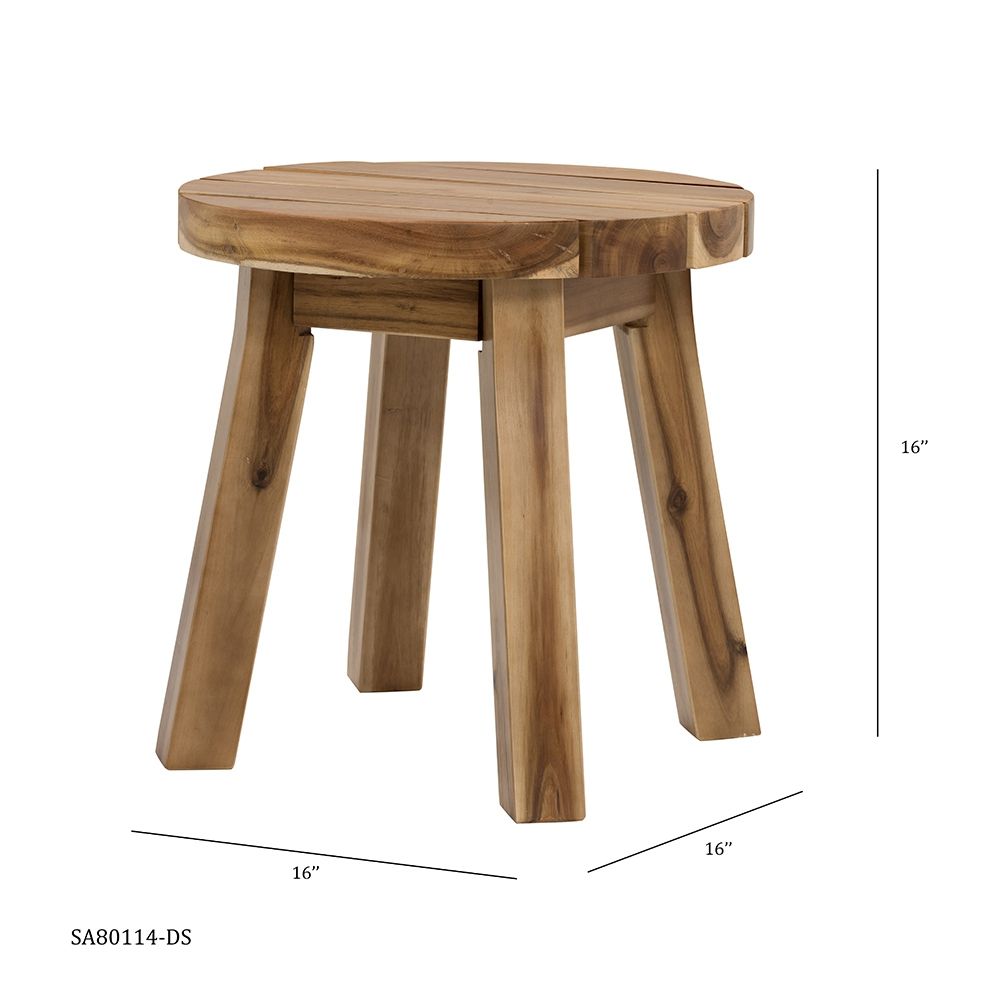 Acacia Round Side Table dimensions