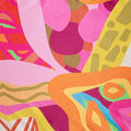 Bahamian Orange/Pink Patterned Indoor Fabric fabric swatch