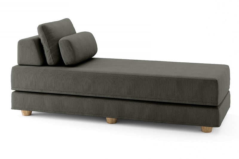 Alon in Dark Gray Microvelvet