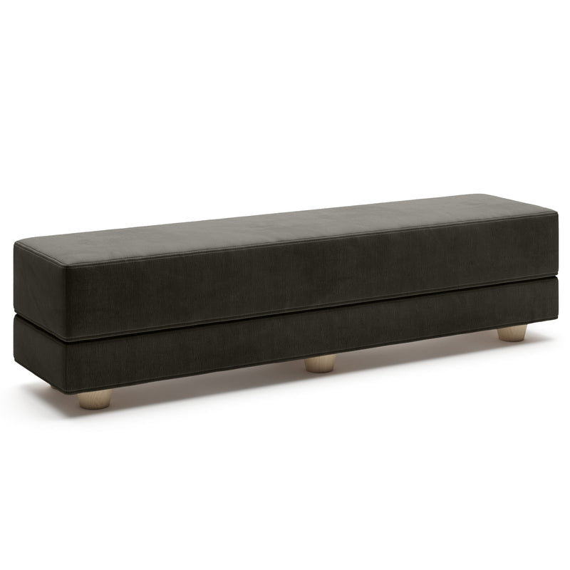 Camden in Dark Gray Microvelvet