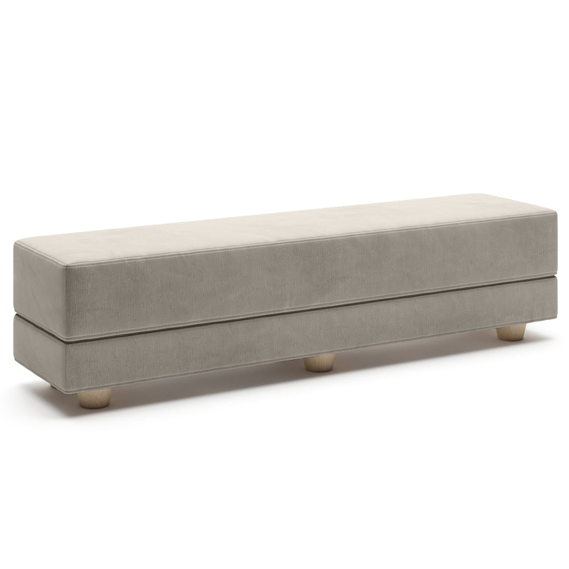 Camden in Gray Microvelvet
