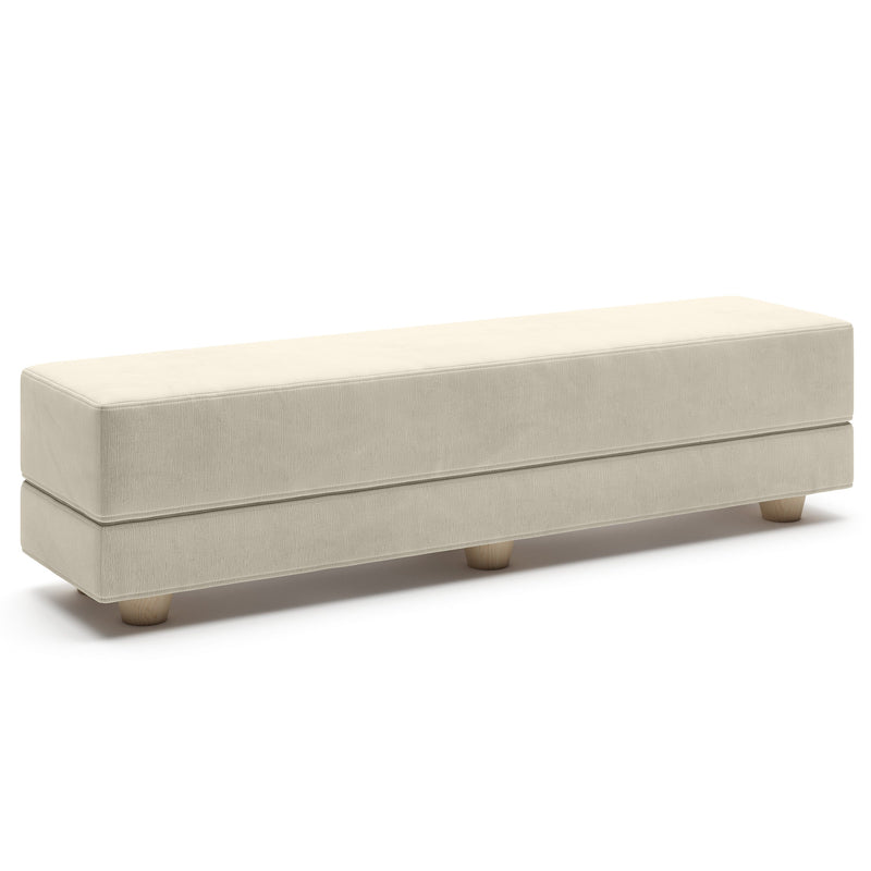 Camden in Ivory Microvelvet