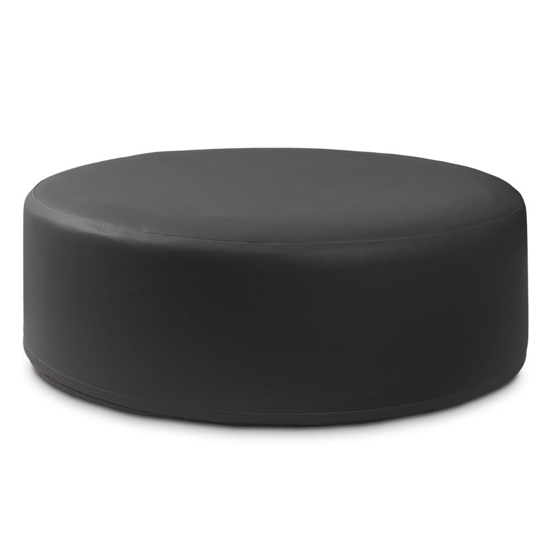 Candler 4 in Black Cobblestone Faux Leather
