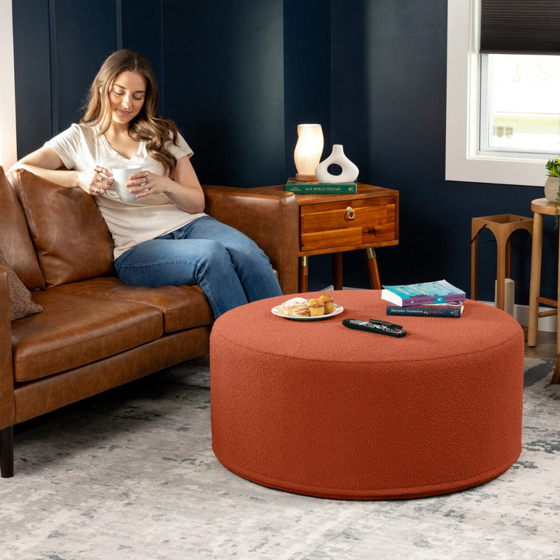 Candler 3 in Terra Cotta Boucle
