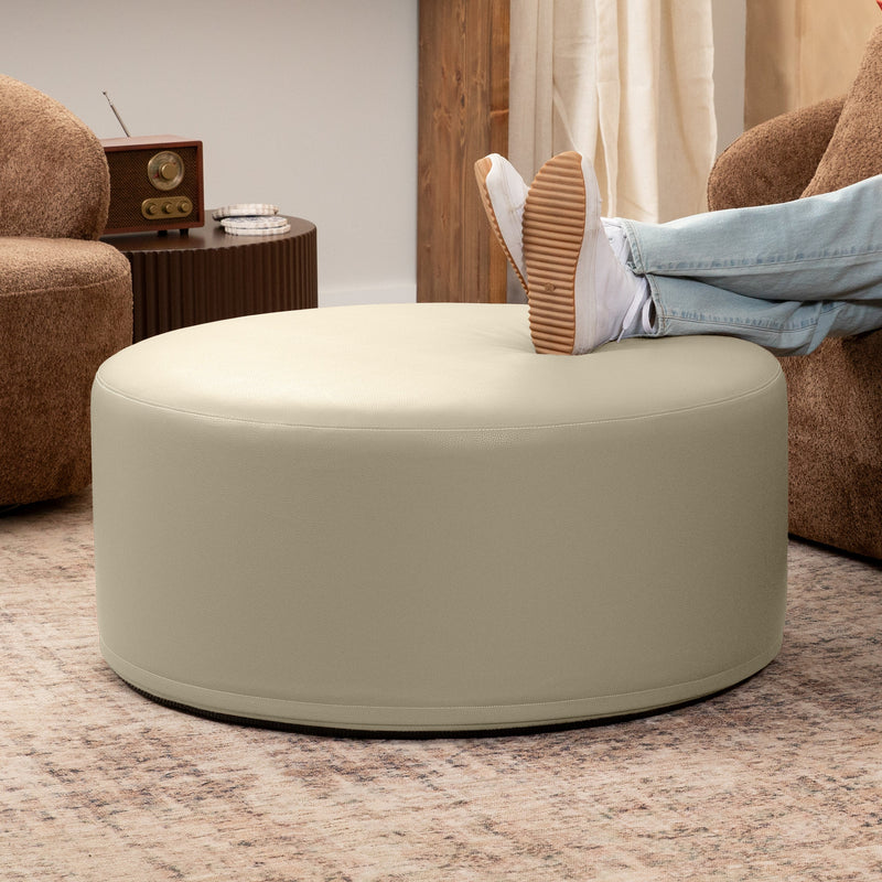 Candler 3 in Beige Cobblestone Faux Leather