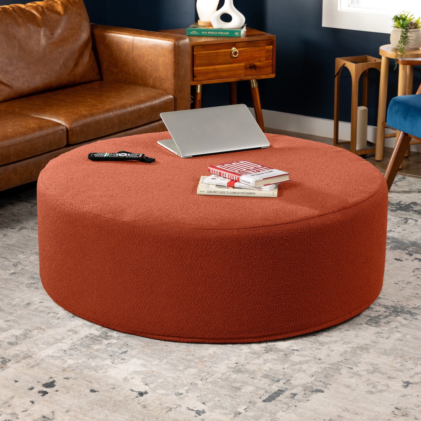 Candler 4 in Terra Cotta Boucle