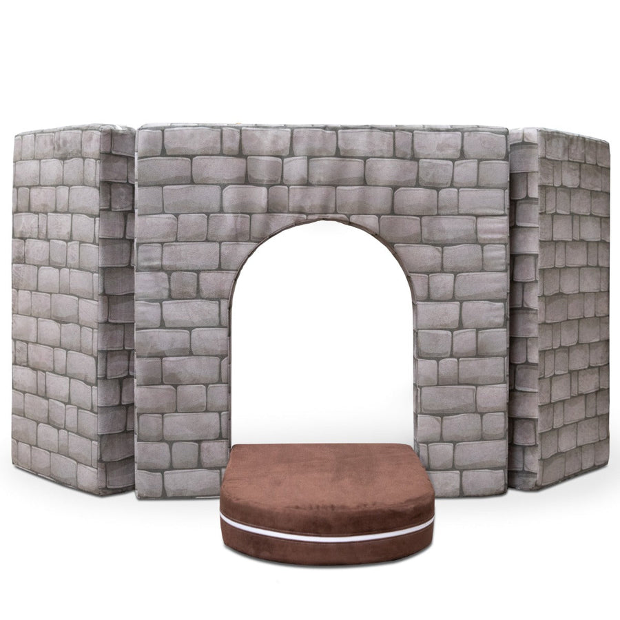 PlayScape CastleGate in Gray Stone Printed Microsuede