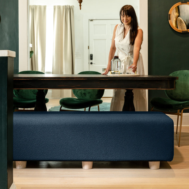 Caya King in Navy Boucle