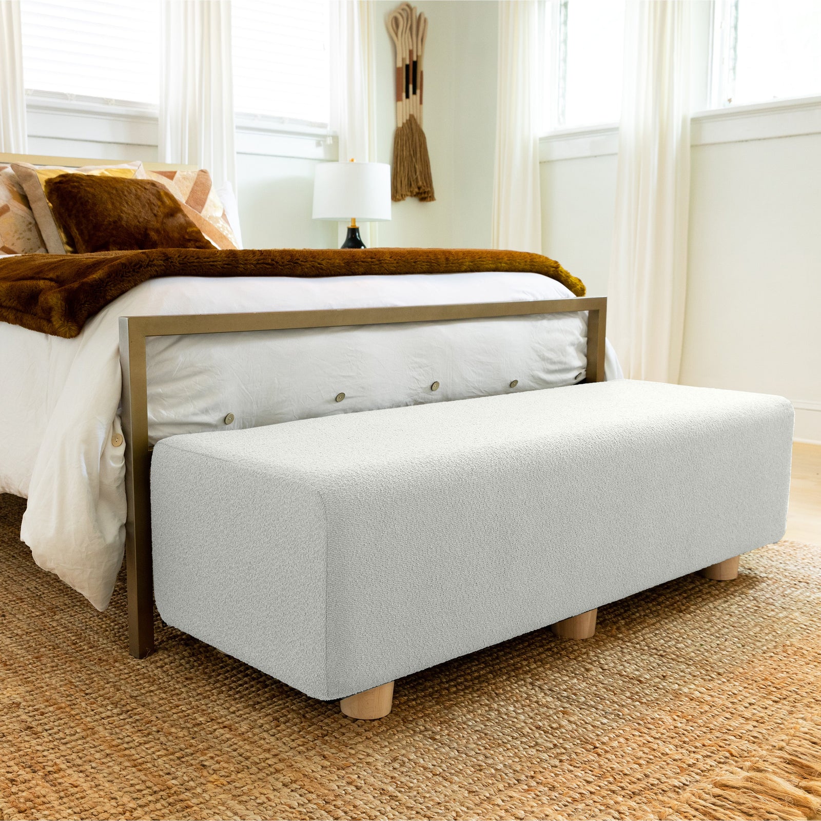 Caya King in White Boucle