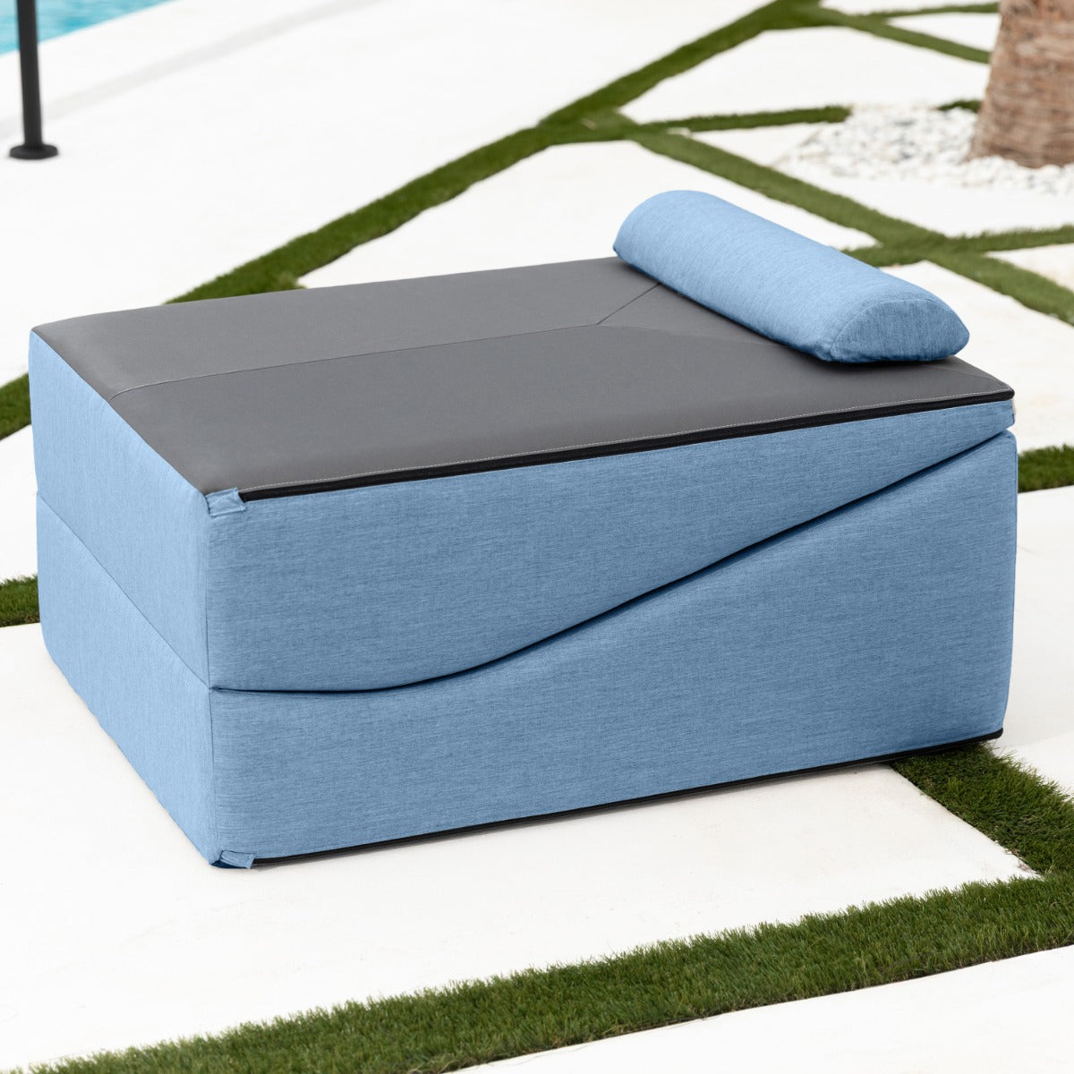 Clermont Outdoor in Ocean Blue Sunbrella