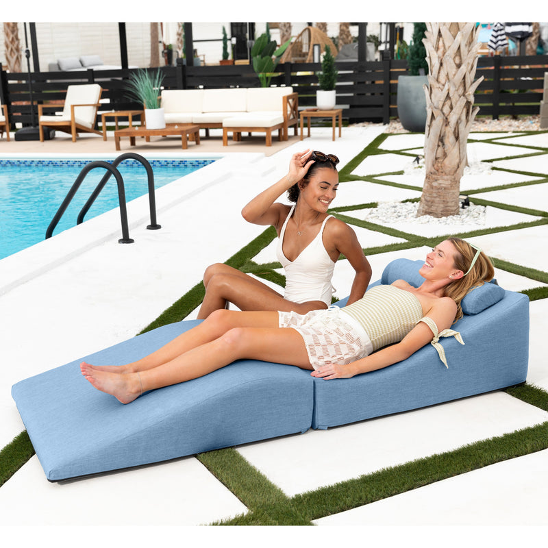 Clermont Outdoor in Ocean Blue Sunbrella