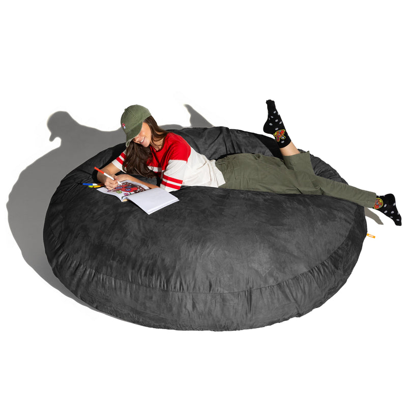 Cocoon 6 bean bag chair in Black Microsuede