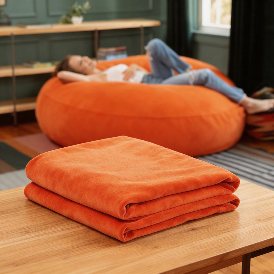 Cocoon 6 Refresh™ in Orange Microsuede
