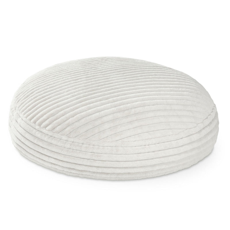 Cocoon 6 bean bag chair in Striped White Faux Fur