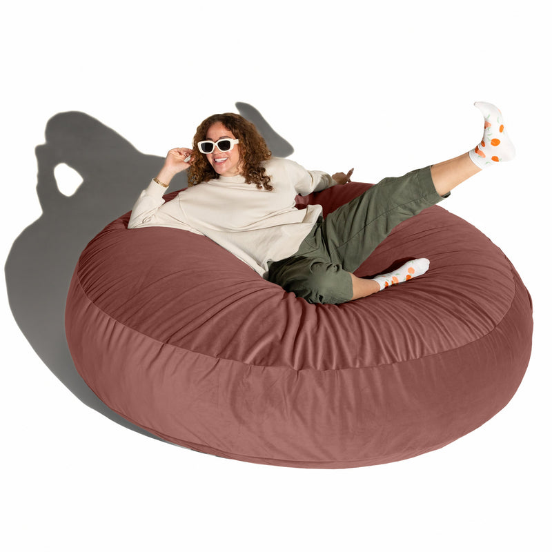 Cocoon 6 bean bag chair in Mauve Lush Velvet