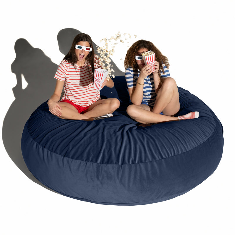 Cocoon 6 bean bag chair in Blue Lush Velvet