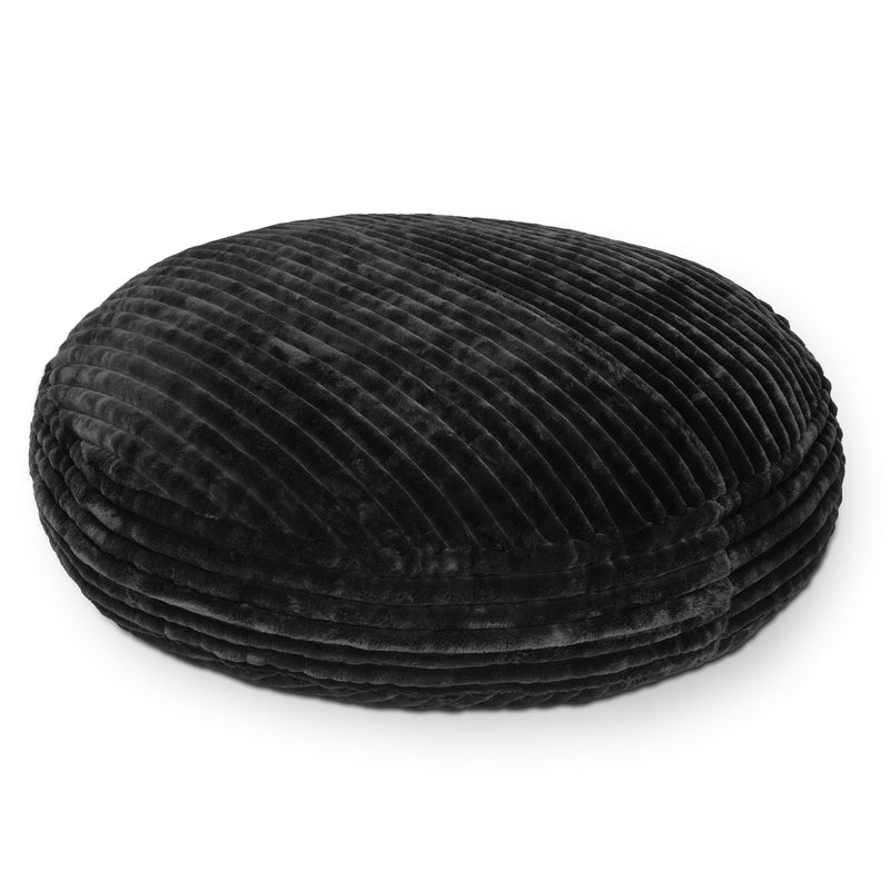 Cocoon 6 bean bag chair in Striped Black Faux Fur