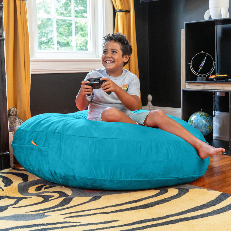 Cocoon 4 in Aqua Microsuede