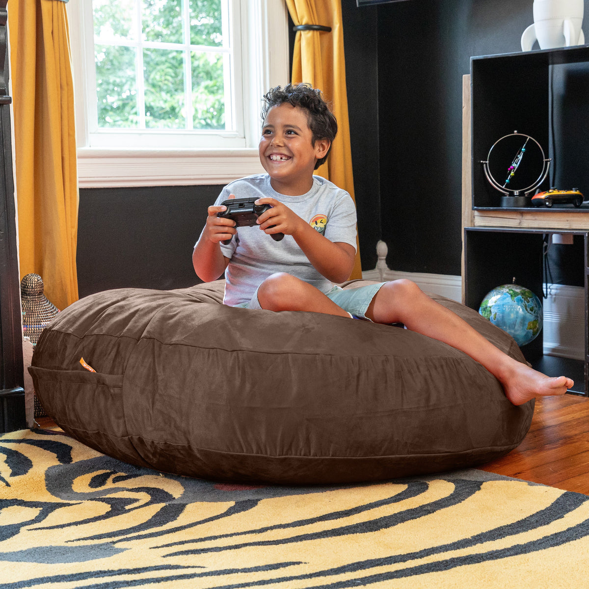 Cocoon 4 in Chocolate Microsuede