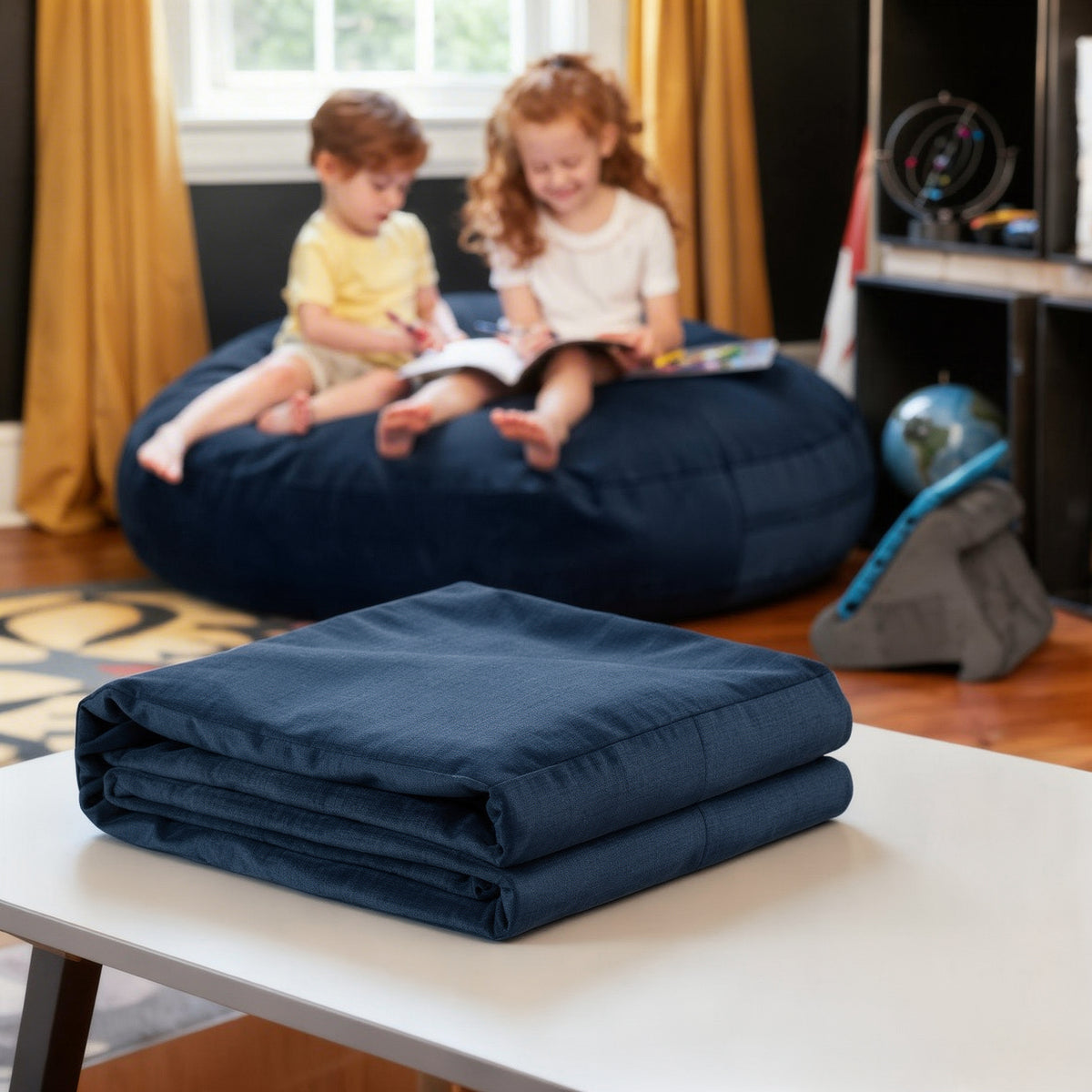 Cocoon 4 Refresh™ in Blue Microsuede